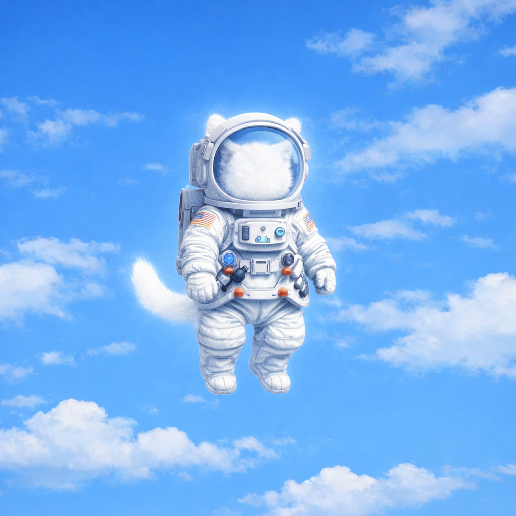 Chi cat astronaut